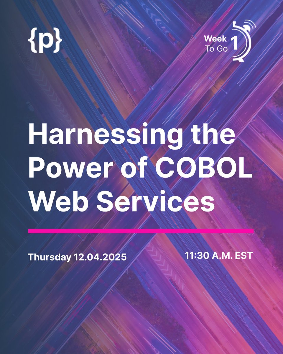 programmersio's tweet image. Unlock smarter #COBOL modernization! Our Lunch &amp;amp; Learn covers best practices, live demos &amp;amp; real examples of transforming legacy apps using COBOL web services.

Free spots are filling fast — register now!
🔗 programmers-io.zoom.us/webinar/regist…

#COBOL #COBOLDevelopment #LegacyModernization