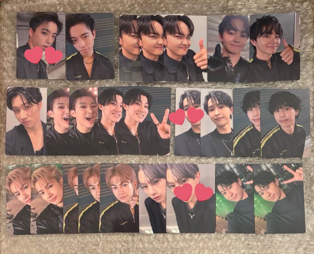 812Uernnnn's tweet image. @null
THE LAST PIECE ラスピ　フォトカード　交換

譲　ゴイチ　タイキ　カンタ　ユウタ　ケイ
求　買取（定価＋送料）、同異種ルイ

郵送交換のみ
リプDMにてお気軽にお声掛けください◎

#ラスピ交換　#THELASTPIECE交換
#BMSG買取