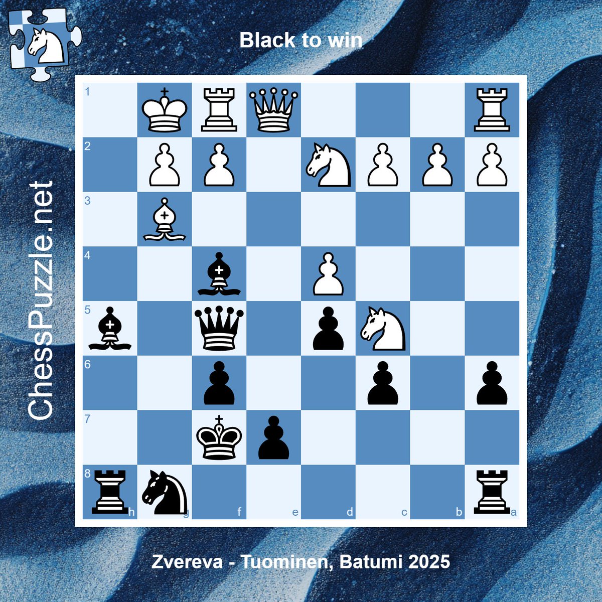 Chesspuzzle_net's tweet image. 🏆 #Chess Puzzle of the Week 🏆 
🧩: chesspuzzle.net/Puzzle/1046079 
📽️ by @DanielKingChess: youtu.be/m4fQH28FBNk