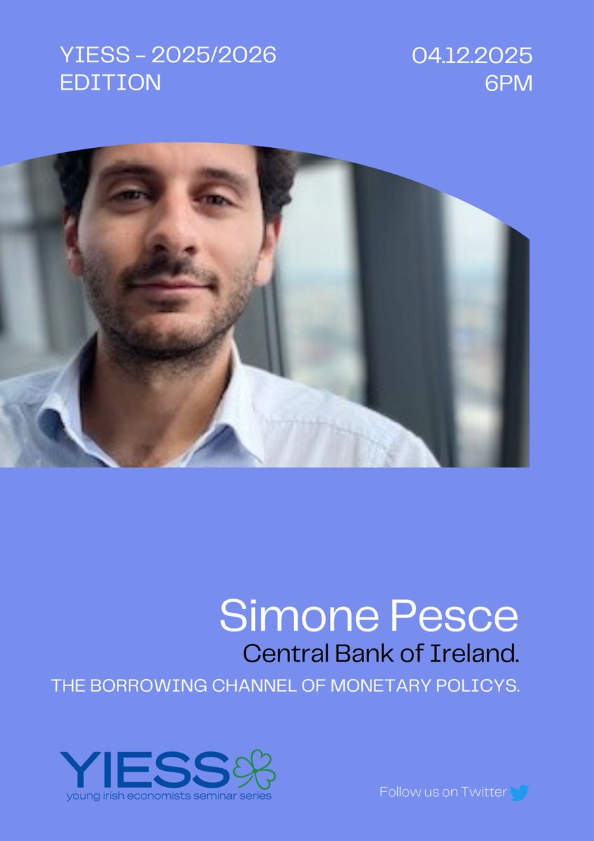 Young Irish Economists Seminar Series (YIESS) tweet media