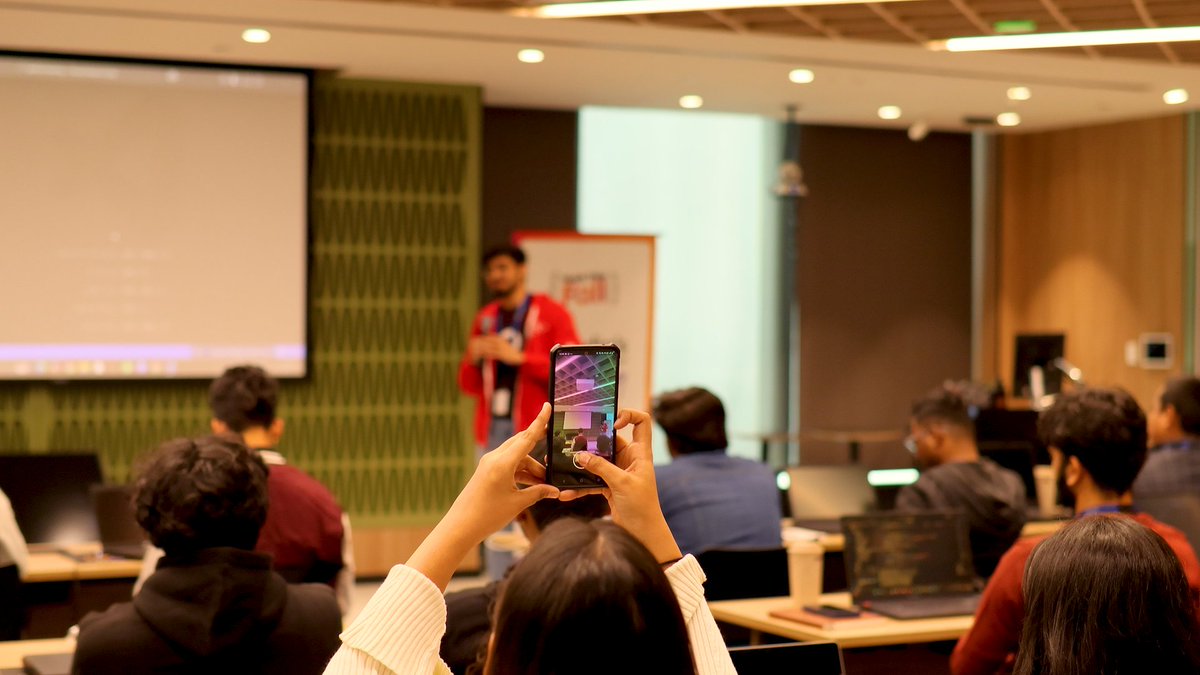 orblinn's tweet image. Delhi NCR in four sparks ⚡
-&amp;gt;straight from the heartbeat of the room ✨

Which frame wins it? 👇
From @hackthisfall at #HTFDelhi