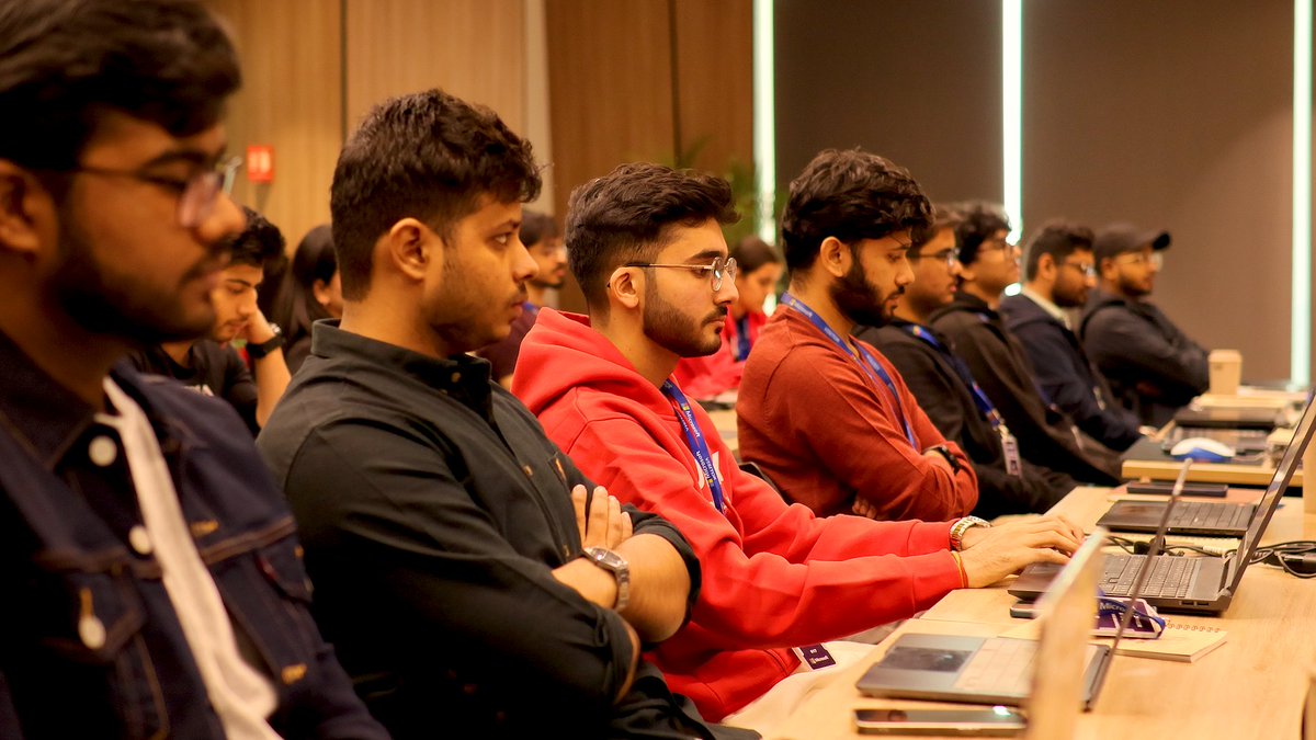 orblinn's tweet image. Delhi NCR in four sparks ⚡
-&amp;gt;straight from the heartbeat of the room ✨

Which frame wins it? 👇
From @hackthisfall at #HTFDelhi