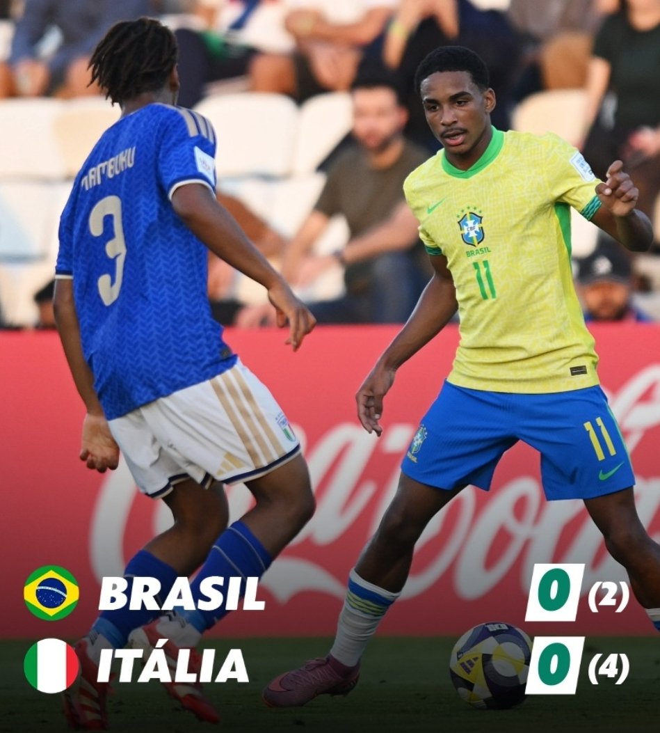 نتيجة مباراة #البرازيل_ايطاليا 
كأس العالم تحت 17 سنة