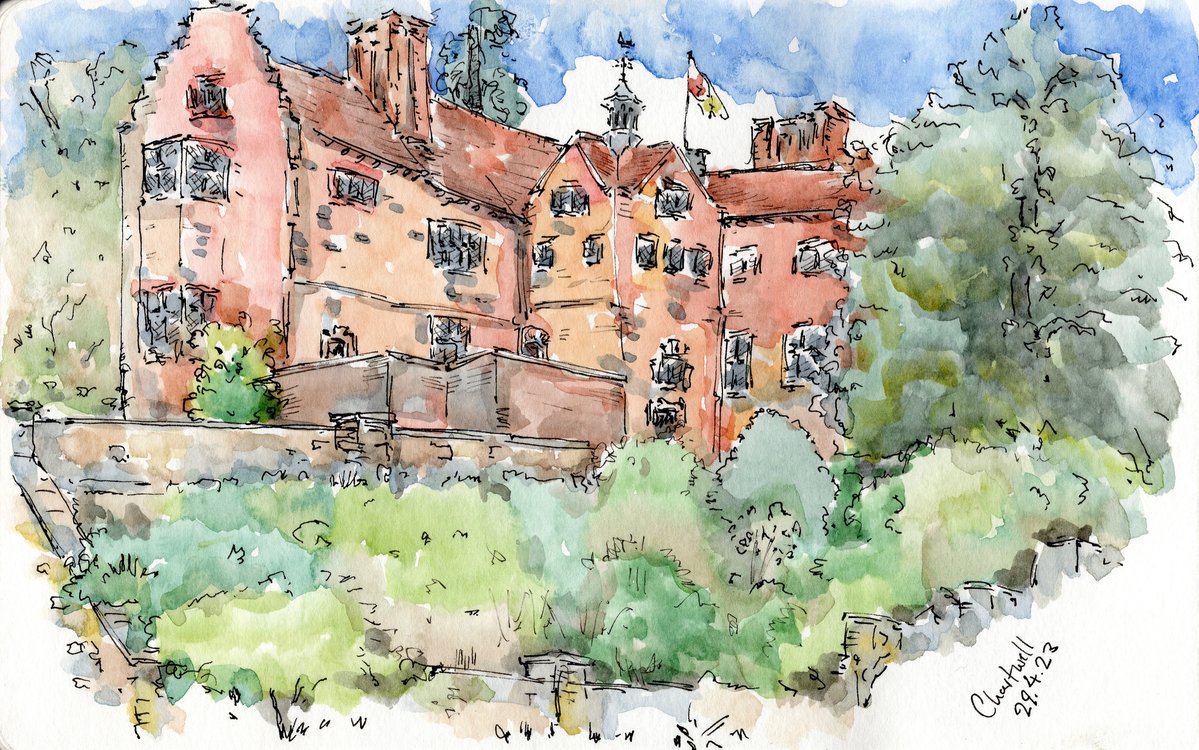 Chartwell is Churchill's old home.  There is a nice gallery with his works in the garden too.  

#Chartwell #churchill #nationaltrust #art #historic #watercolour