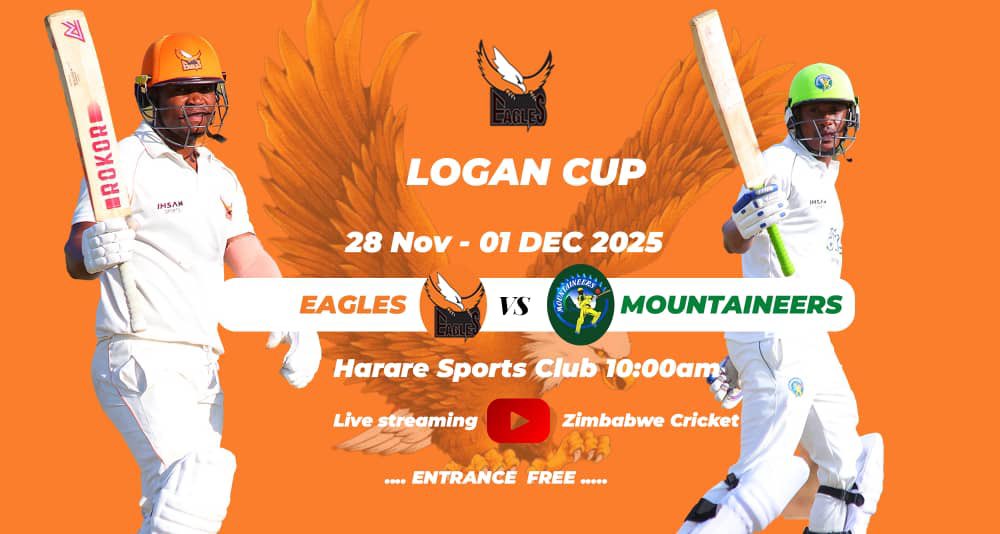 We are up against <a href="/Mountaineers___/">Mega Market Mountaineers</a> in our next Logan Cup Match💪🦅The eagles get another opportunity to spread their wings and fly high !Back your eagles 😁Handei vakomana💪From 28November-1December we are at Harare Sports Club and entrance is absolutely free!