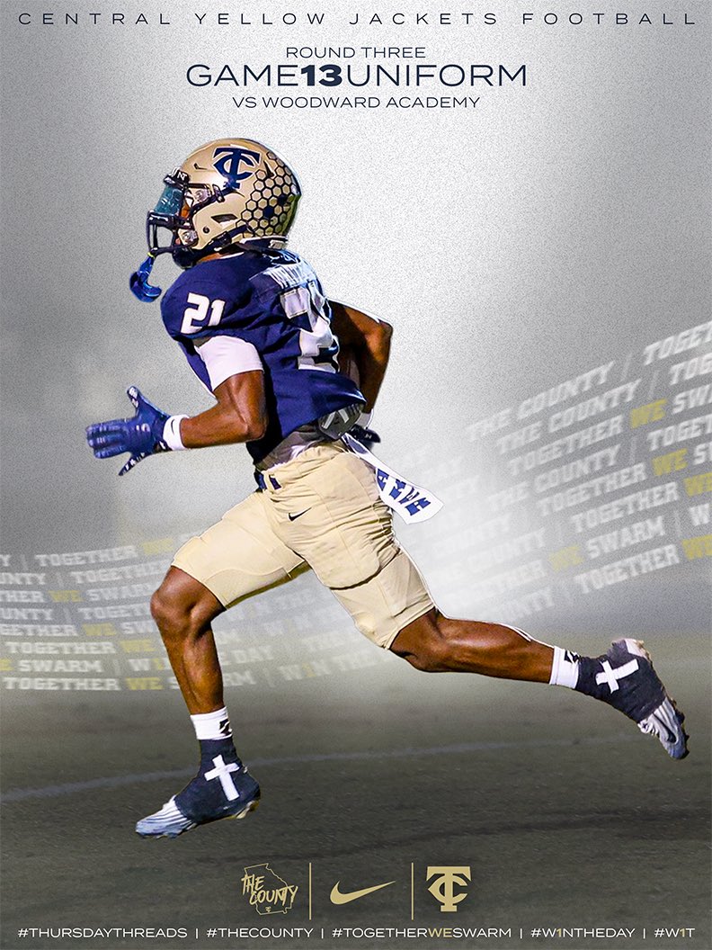 tcchsyjfootball's tweet photo. It’s time for some Thanksgiving #ThursdayThreads!
Lids - 🟡
Jerseys - 🔵
Pants - 🟡
#TheCounty #TogetherWeSwarm #W1NTHEDAY #W1T https://t.co/mJNVBBAqM9