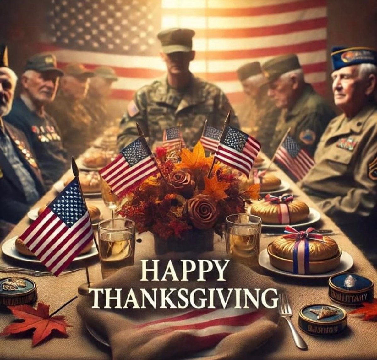 Happy Thanksgiving to all our Veterans, and active Military who cannot be with their families this year. We appreciate you and salute you! 🦃 🇺🇸
