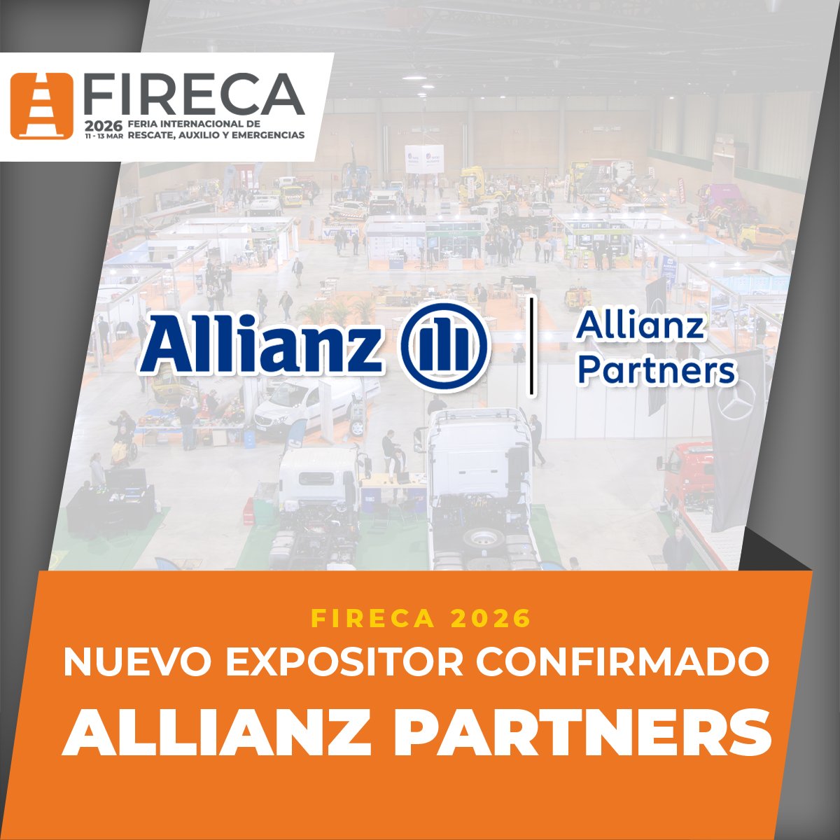 ¡Noticia de Última Hora en FIRECA 2026! 🎉

Estamos enormemente orgullosos de anunciar a nuestro primer patrocinador y Expositor confirmado: Allianz Partners!

¿Qué significa esto para ti? Más innovación, más oportunidades de networking y una presencia de alto nivel en el sector.