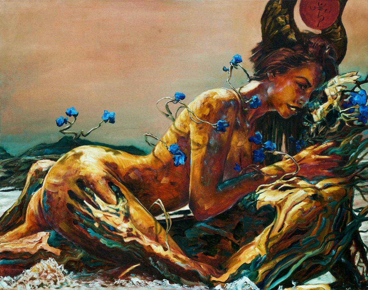 andresdelvecc's tweet image. LOVE AS AN ALTAR
Oil on canvas