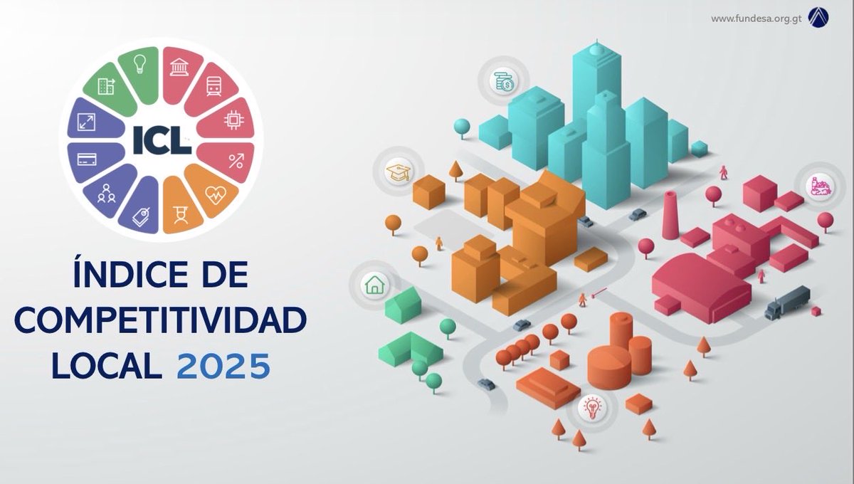 Ya está disponible la presentación del Índice de Competitividad Local 2025, información valiosa para el análisis de la productividad a nivel de los municipios.  #CompetitividadGT 

fundesa.org.gt/content/files/…