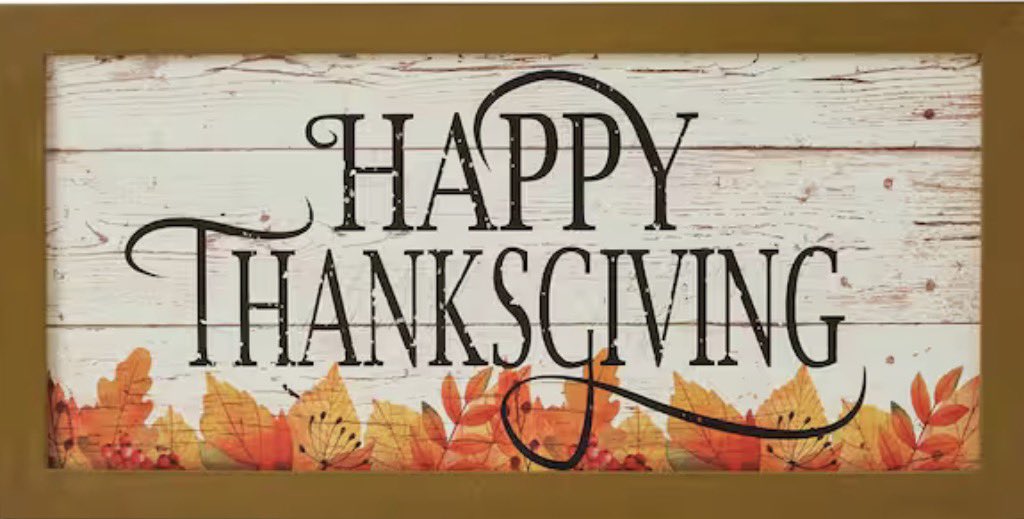 Happy Thanksgiving to all!  Hope your day is filled with family, friends, and football!!

Go Bills!!