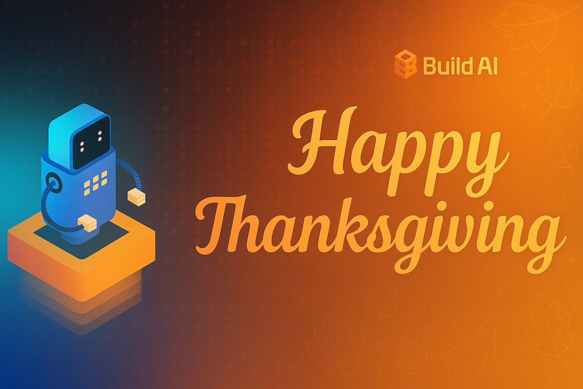 BuildAI_erc's tweet image. 🦃 Happy Thanksgiving from BuildAI 🦃

Today we’re grateful for the many clients who trust our AI agents to handle their customer conversations, streamline their workflows and make every day run a little smoother.

From calming frustrated customers to resolving issues instantly,…