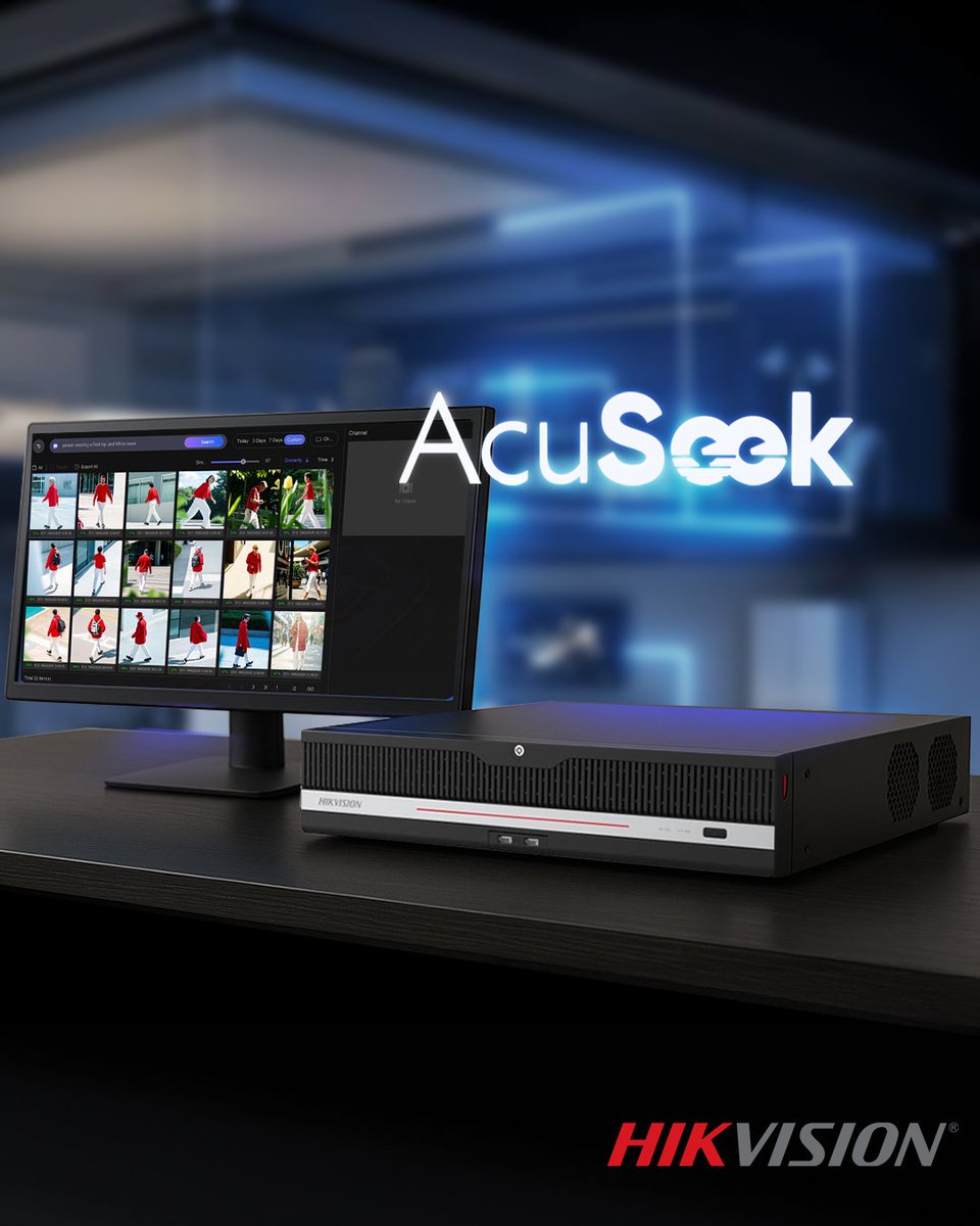 AcuSeek and AcuSearch let you type what you need and get fast on device results, now integrated into HikCentral Professional and HikCentral Lite for unified management. hubs.li/Q03VGfWd0