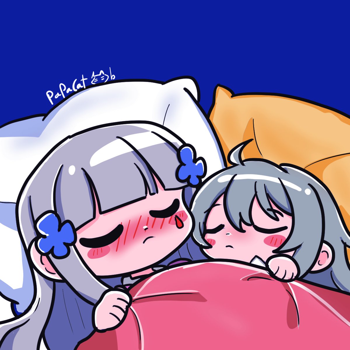 #Klukai #GirlsFrontline #소녀전선 #ドルフロ #少女前线 #HK416 #GirlsFrontline2Exilium 

Since I was feeling sick, I drew a sick Klukai being taken care of by Mechty