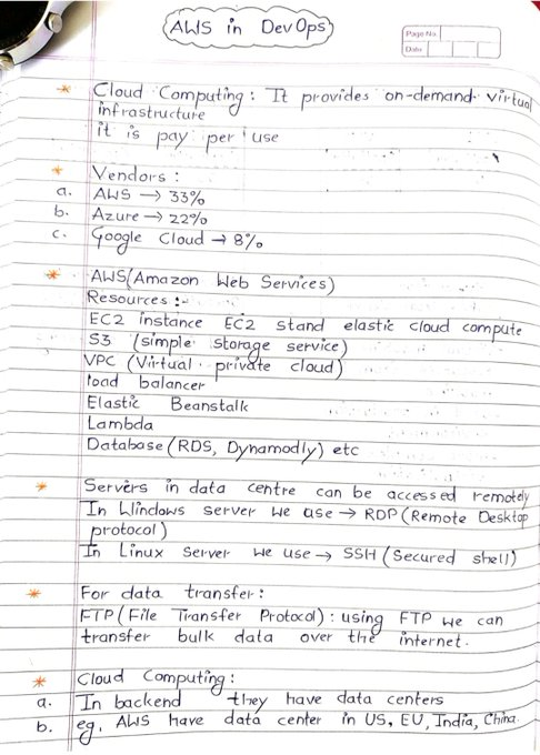DAIEvolutionHub's tweet image. Here’s your Complete Beginner to Advanced Guide to Handwritten AWS Notes!

All, FREE of cost! 

To get the guide:

1. Follow me (So I can DM you)
2. Repost this post
3. Comment &quot;AWS&quot; to receive...