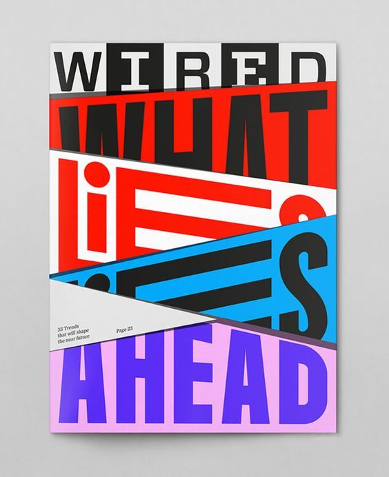 typelabo's tweet image. create sliced typography posters with angled bands and striking color blocks