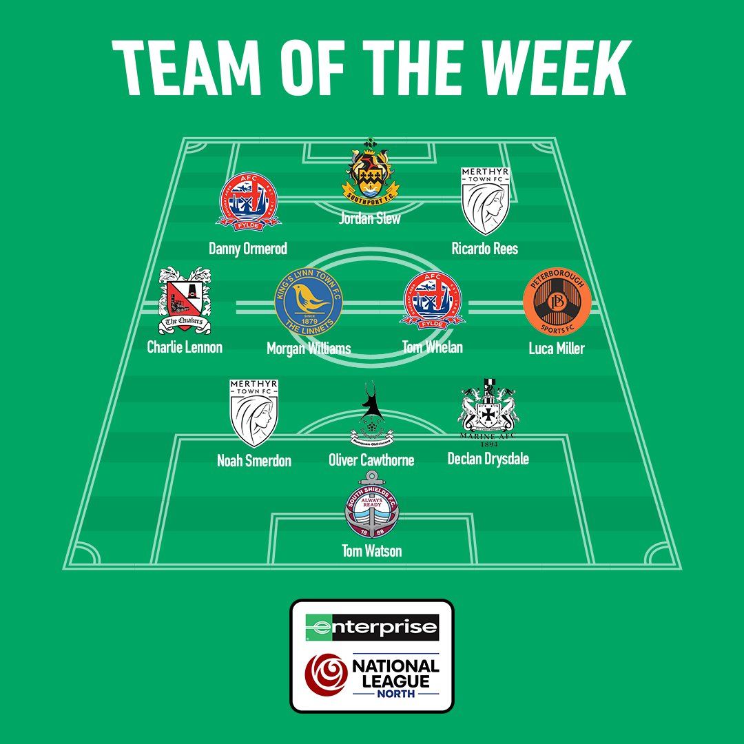 CentralWigan's tweet image. Tom Watson has been named in the National League North Team of the Week! 🧤

Watson kept his first South Shields FC clean sheet in a 3-0 victory away at Worksop Town 🌟

The Mariners sit top of the table by two points, and host Peterborough Sports FC (19th) on Saturday. 🗓️

#wafc