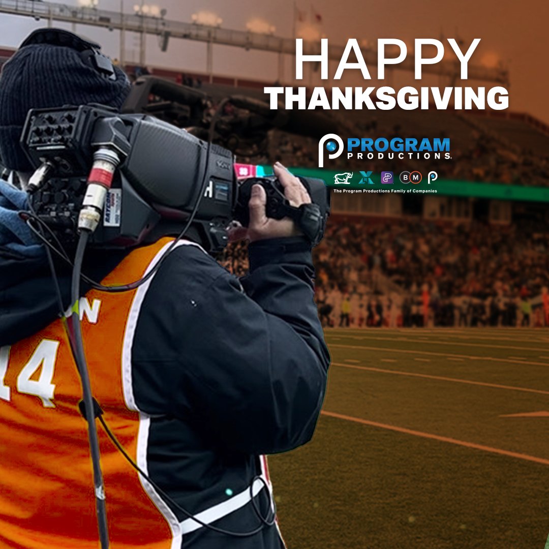 ProgramProd's tweet image. We’re thankful for the clients, crews, and partners who make every production possible. Thank you for being part of the Program Productions family.

Wishing you a happy #Thanksgiving!