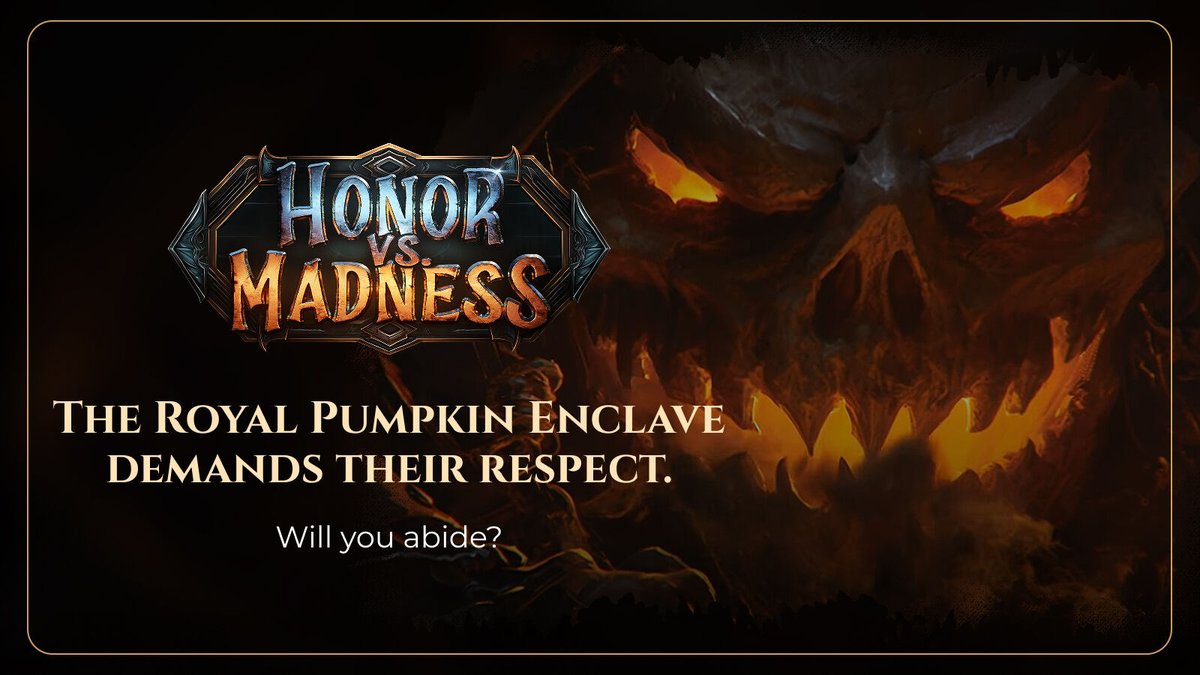 HonorVSMadness's tweet image. The Royal Pumpkin Enclave holds power older than the other factions acknowledge.

Their roots run deep, binding the land to cycles that existed long before the first duel.

Calling their magic harmless is the oldest mistake in the book…