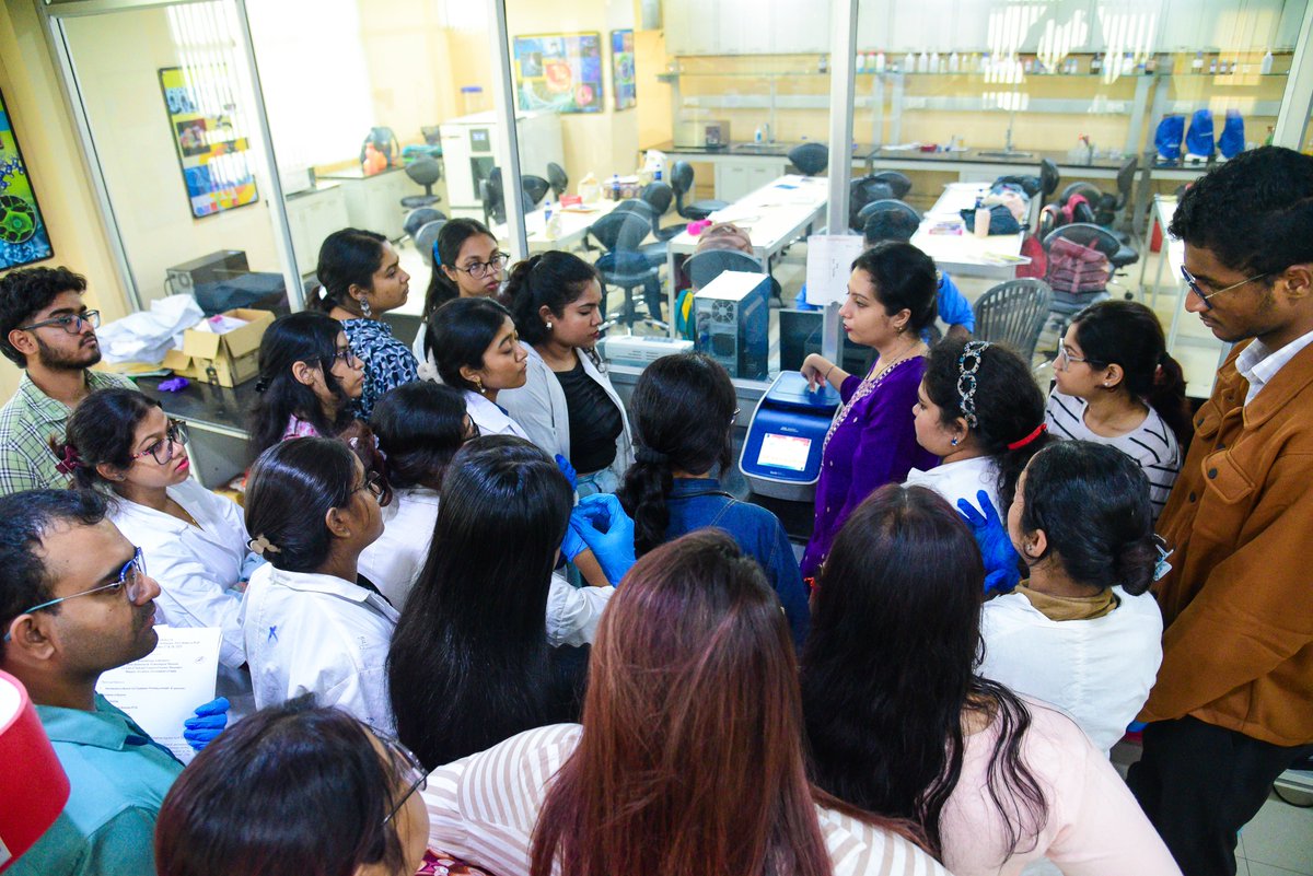 BITMKolkata's tweet image. Day-1 of Workshop on Microbiology and Molecular Biology Techniques &apos;Petri Dishes to PCR&apos;-at Biotechnology Laboratory, @BITMKolkata,a Unit of@ncsmgoi,@MinOfCultureGoI - on Nov. 27, 2025.

For future sessions, contact: 
bitmbiotechlab@gmail.com
8884731248, 8017097119
@PIBCulture
