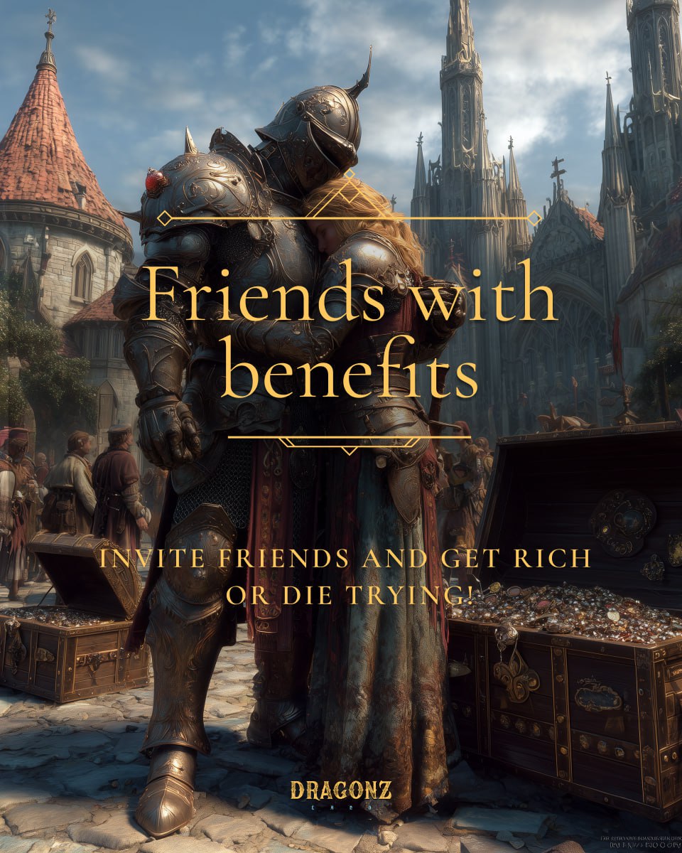 🎉 New Friends Invite System is LIVE! 🎉
Loyalty = Gold in Dragonz Land 🐉

👥 Invite a friend → +100,000 Gold
💎 Premium friend → +1,000,000 Gold

📈 More invites = More bonuses:
3 → +300 Diamonds
10 → +1000 Diamonds
50 → +5000 Diamonds

🔥 Check Tasks → Friends and grow