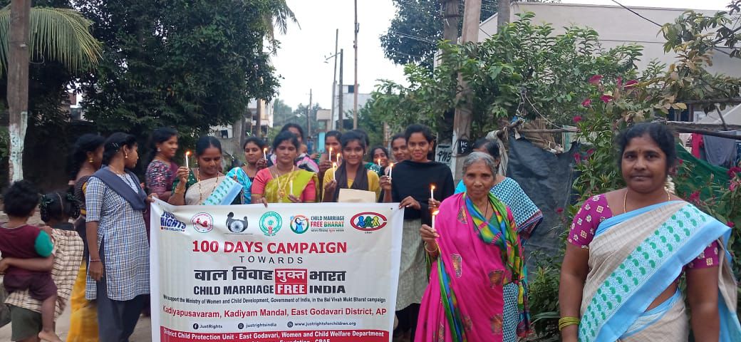 craf_ap's tweet photo. At Kadiyapusavuram Village, Kadiyam Mandal, East Godavari Dt  AP, ,27 Nov 2025, on the 1st anniversary of the launch of Bal Vivah Mukt Bharat, we reaffirm our commitment to end child marriage by 2030. We pledge against child marriage. .”#BalVivahMuktBharat #100DaysCampaign https://t.co/JFIzdwfZ8Z