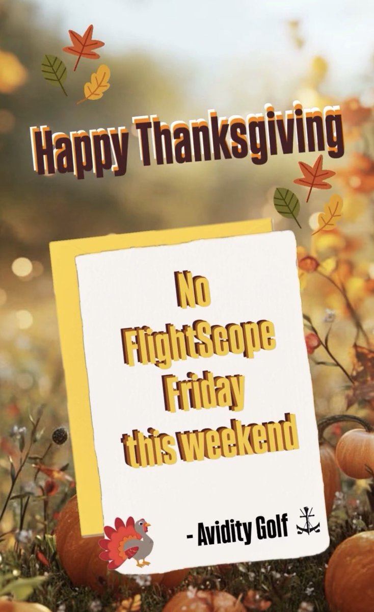 AvidityGolf's tweet image. Happy Thanksgiving! 🦃 🍁 #GolfWithPassion