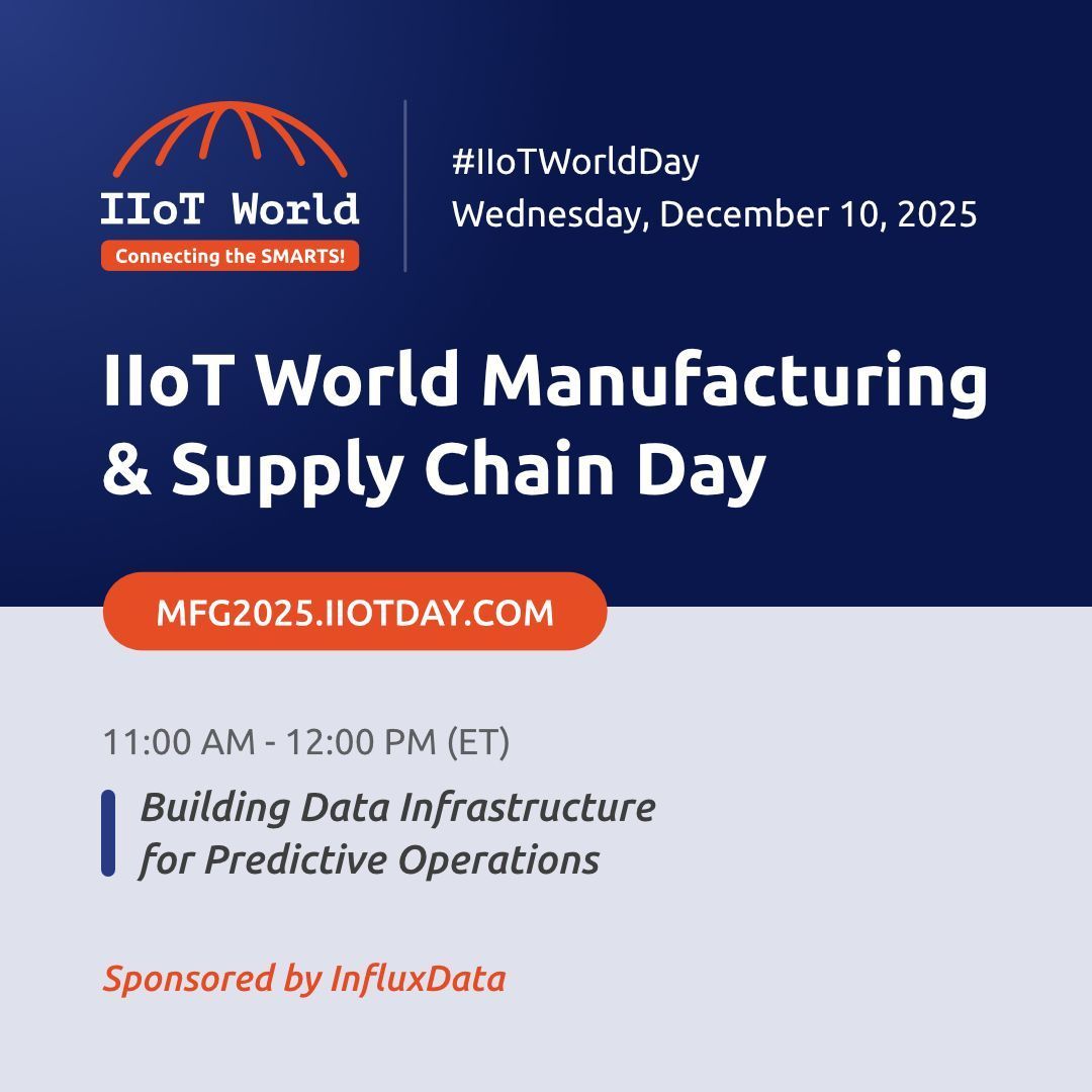 CRudinschi's tweet image. If your AI model fails, don’t blame the algorithm — blame the pipes.

This session dives into how time-series data architectures power predictive operations that work.
Free registration closes Dec 3: buff.ly/M68nFKw 

#sponsored #influxdata_iiot #InfluxDB #Manufacturing