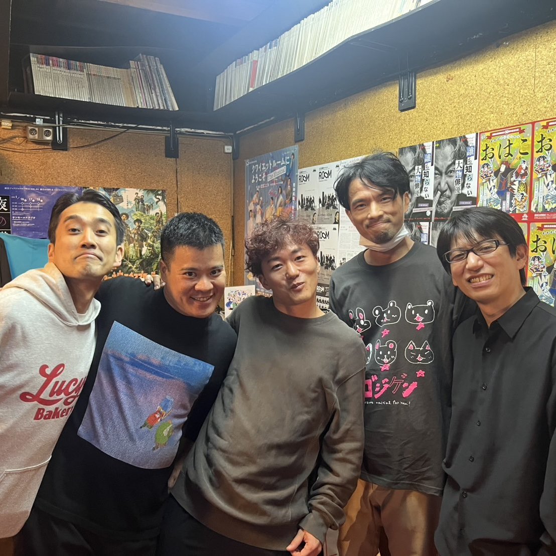 目次立樹が来ました。
ほとんど喋らなかったけど、なんかロンTを着てる。劇にも声で参加してくれています。ありがとう。