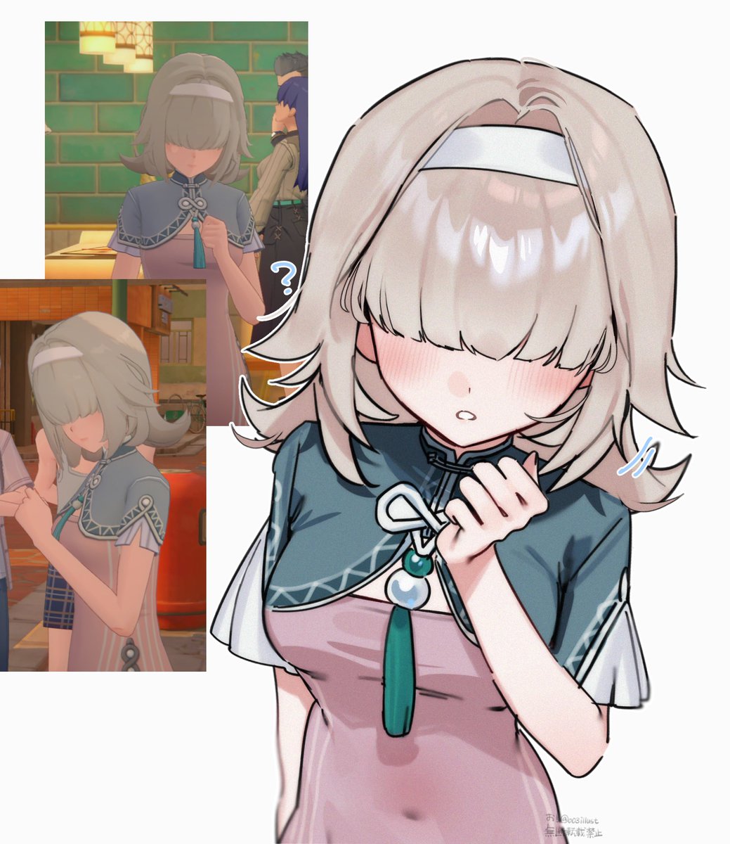 oO3illust's tweet photo. ゼンゼロのメカクレモブちゃん可愛すぎん？！ https://t.co/Srw5KJGY4K