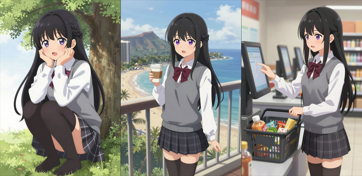 yukyu_haruka's tweet image. 今日は「Z Image Turbo」
というものを試してみました

かなり軽量モデルになるので
自分のVRAM16Gでも
ストレスなく生成できました

呪文の再現度もそれなりに高いですが
「anime style」だけだと
平成アニメ寄りの画風な感じですね

とりあえず前回使った
呪文をそのまま使っています