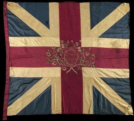 King’s Colour of the 9th Regiment of Foot, believed to be the oldest British Army Colours (1758)