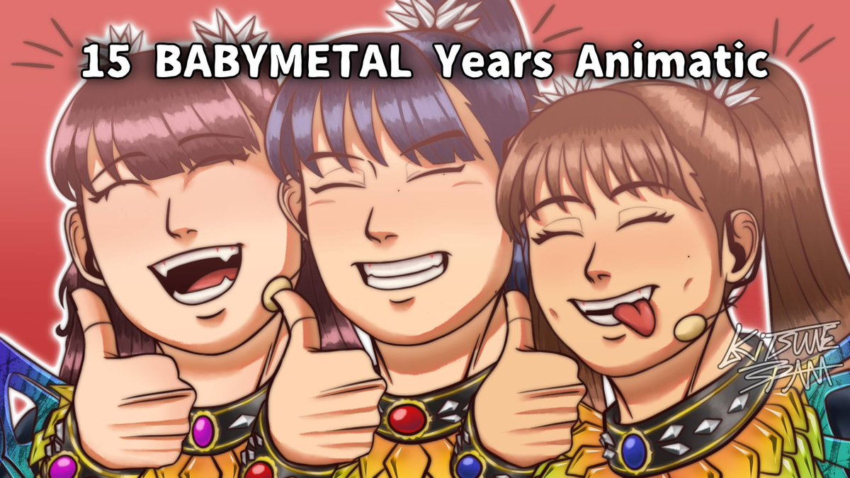 bbymetal_spam's tweet image. The animatic is out now! Go to my YouTube channel to watch the full thing!!
@BABYMETAL_JAPAN 
#BABYMETAL #BABYMETAL15YEARS