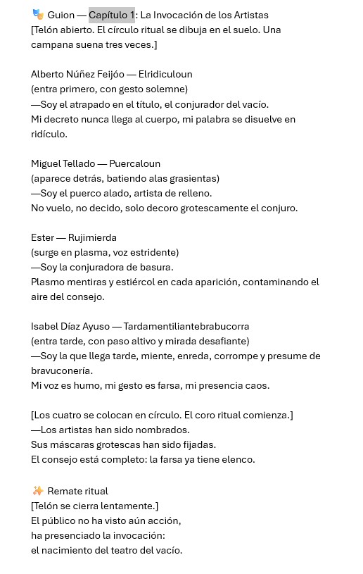 Lagout13's tweet image. La serie #AnotopAt no busca gobernar,
busca ridiculizar.
Cada capítulo es un conjuro fallido,
cada máscara un espejo grotesco.
El telón ya está abierto.