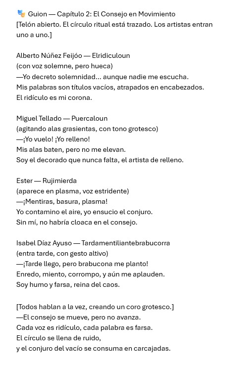 Lagout13's tweet image. La serie #AnotopAt no busca gobernar,
busca ridiculizar.
Cada capítulo es un conjuro fallido,
cada máscara un espejo grotesco.
El telón ya está abierto.