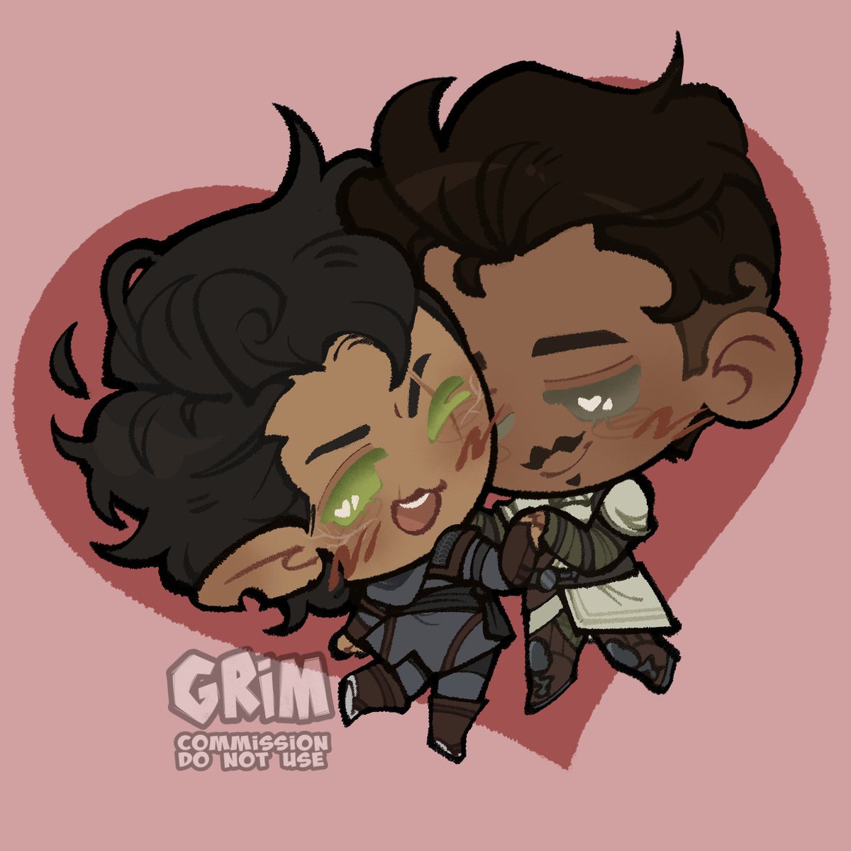 LOOK AT MY BABIES BY <a href="/GRIMOURNING/">🦇 GRIM 🦇</a> I'M CRYIN HOW CUTE THEY AREEE AAAAA 💚💚✨️ Thank you!! 😭😭💚