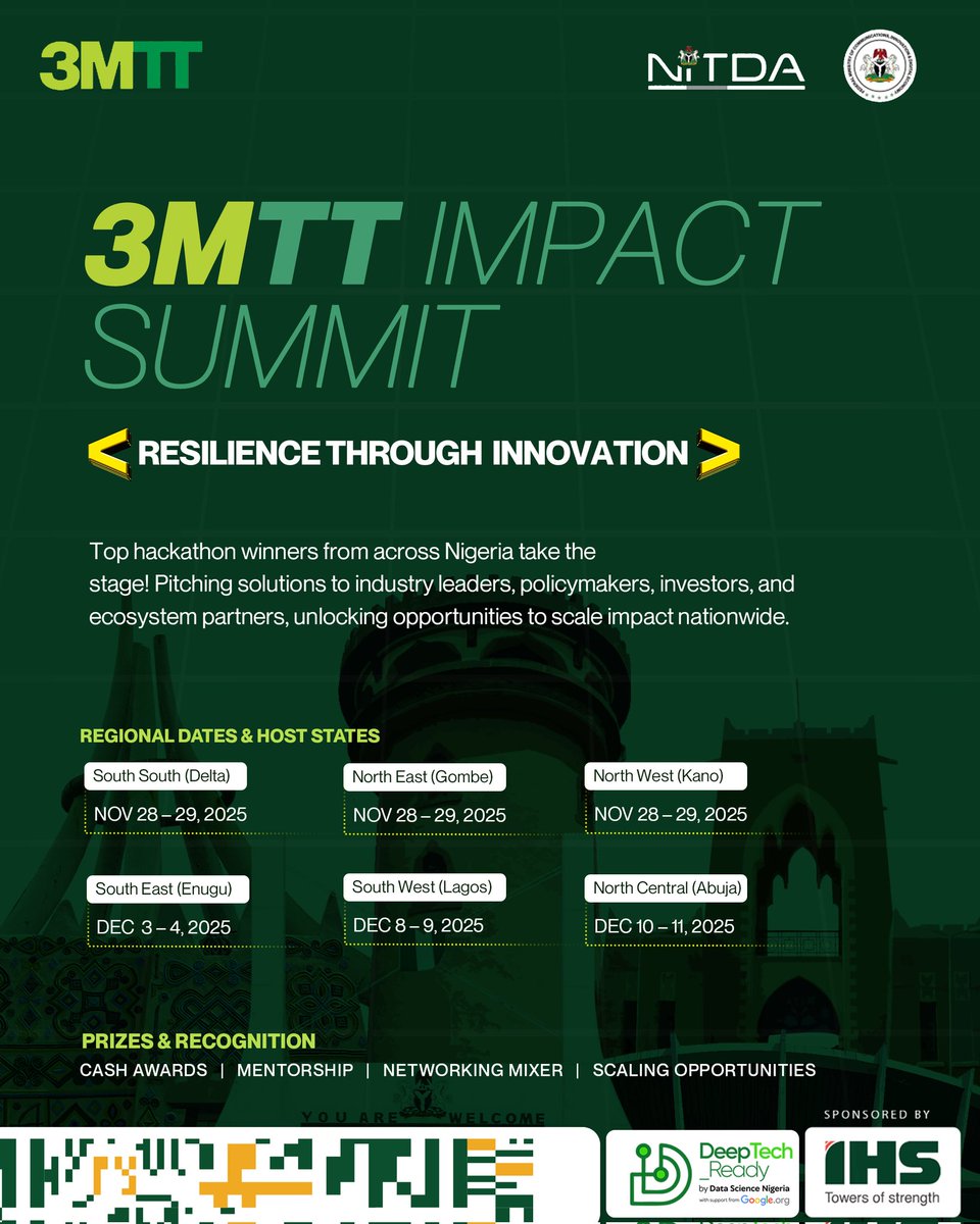 The 3MTT Impact Summit reminds us that Nigeria’s greatest strength is its people—their ideas, resilience, and determination to build. As we mark the 3rd edition, the Summit showcases our growing national infrastructure for talent development, one designed to equip Nigerians with