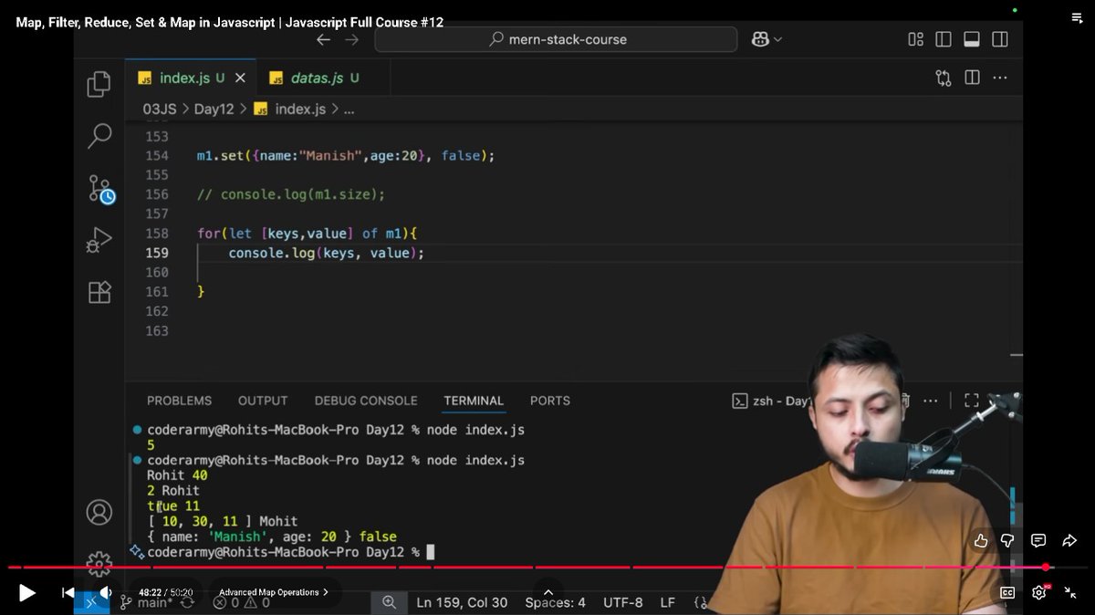 aayush_raj007's tweet image. Day-2️⃣7️⃣&quot;Defence Course&quot; Lecture Completed✅.
I learned about map, filter and reduce in Js. And also understood how this method works behind the scene.
@rohit_negi9 

#WebDev #CoderArmy