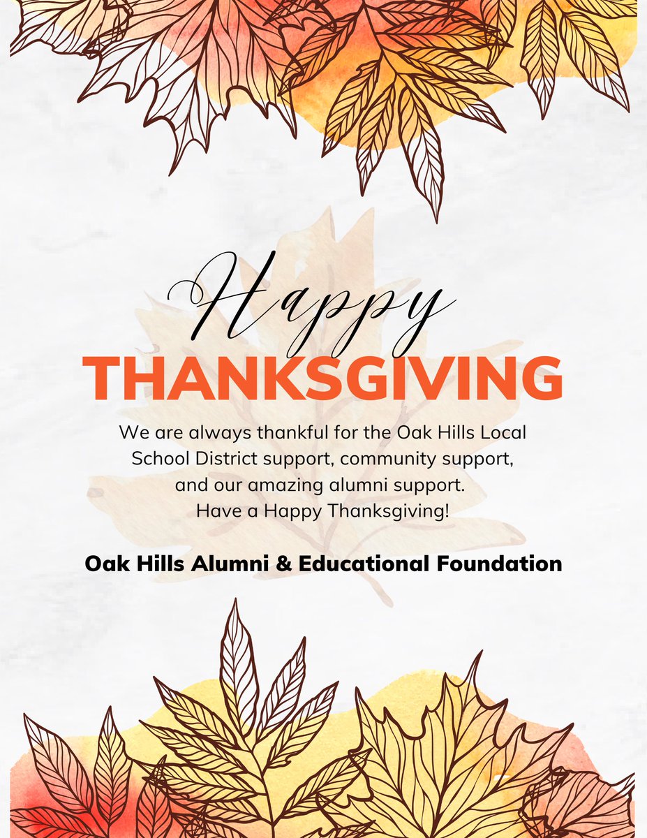 Oak Hills Alumni & Educational Foundation tweet media