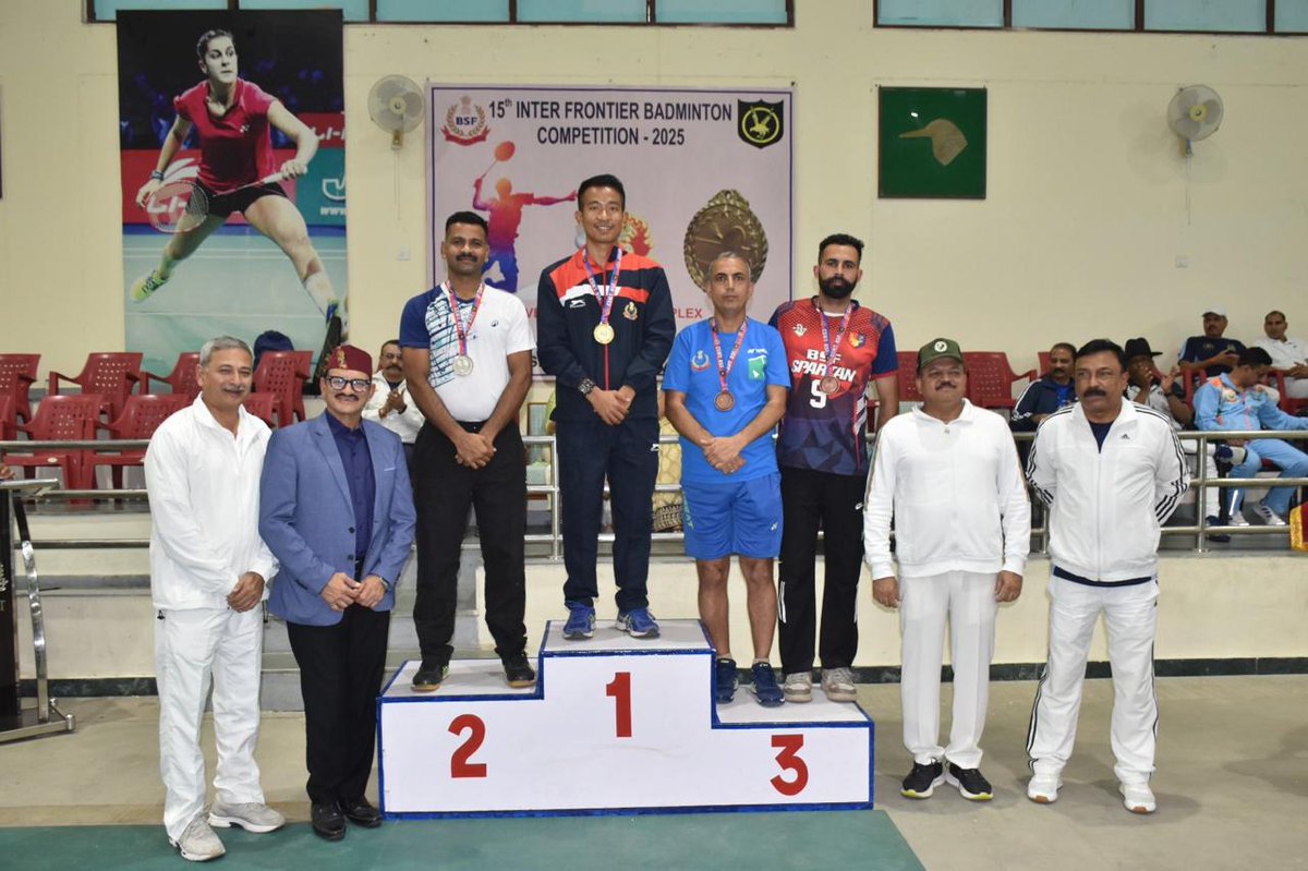 IFBC-2025 इस बैडमिंटन प्रतियोगिता में विजेताओं को कुल 120 मेडल वितरित किए गए, जिसमें स्‍वर्ण-30, रजत-30 एवं कांस्‍य-60 पदक थे।