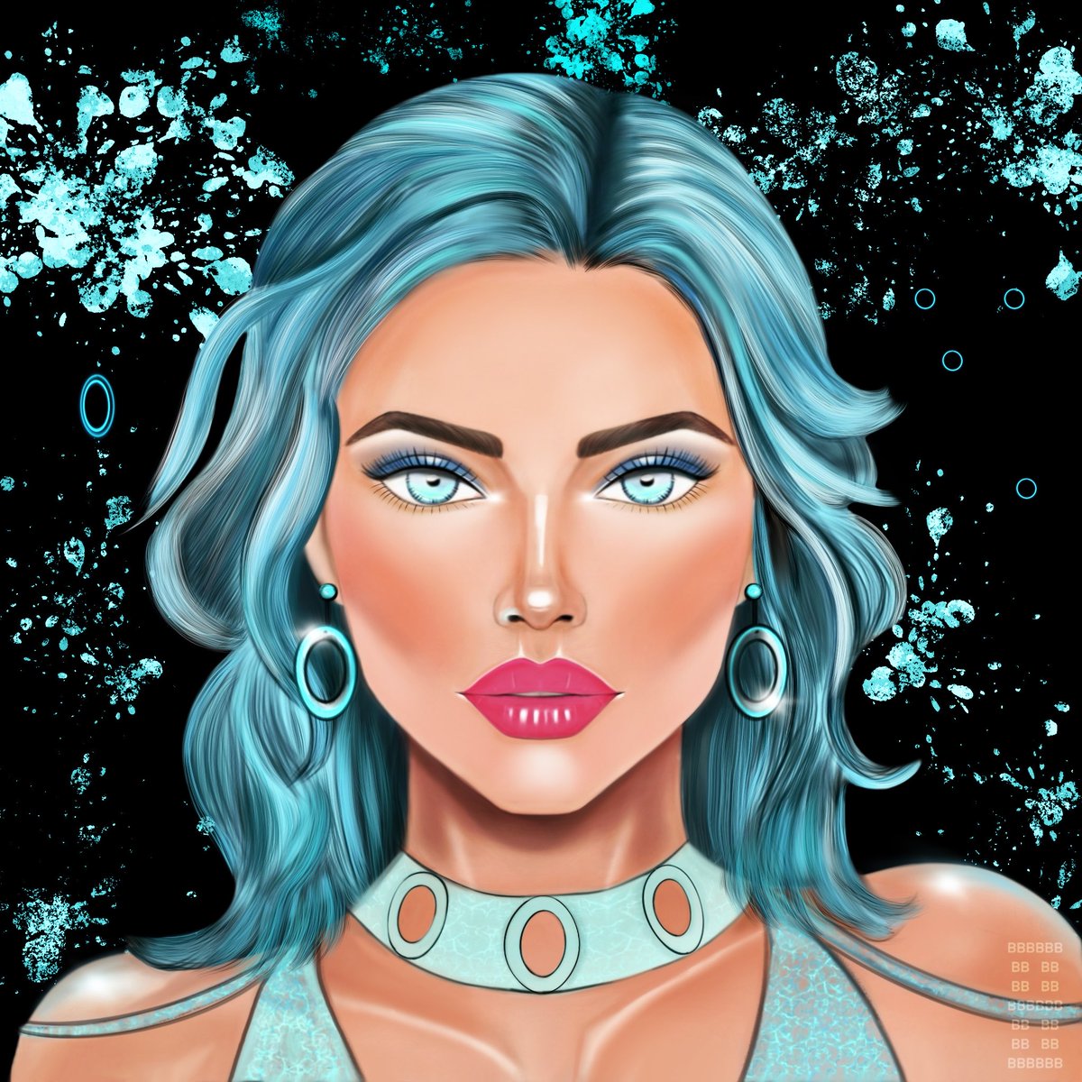 BB_artzy's tweet image. ✍🏼 Hours in Procreate, one click to post…here we go 🩵✨

#DigitalArtist #Procreate