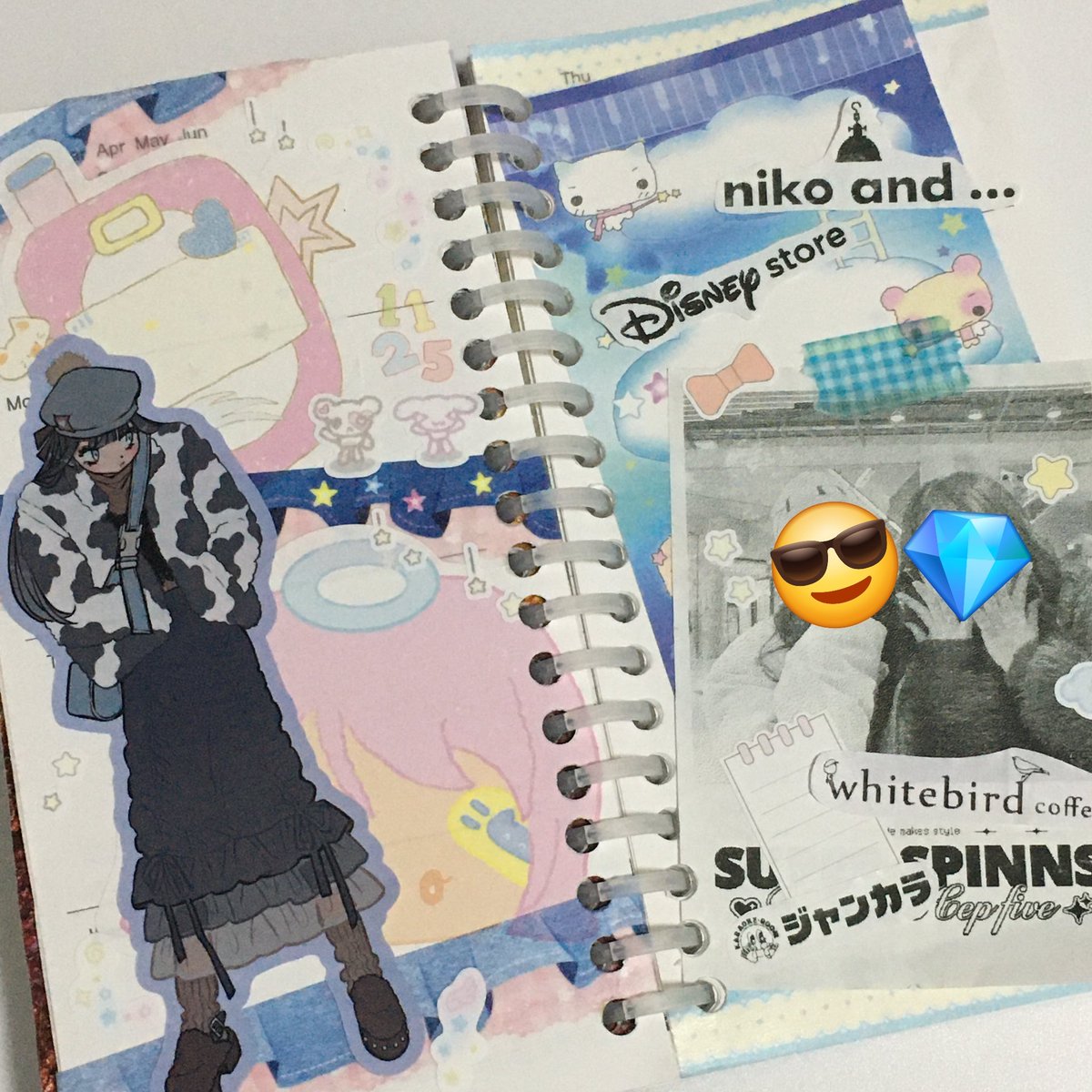 다이어리 너무 밀렸어...
두 개라도 부랴부랴 🥹🥹