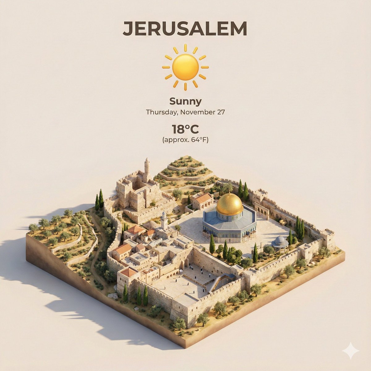 3D City Weather Displays on <a href="/NanoBanana/">Nano Banana Pro</a> 🌦️🍌

Prompt👇🏻