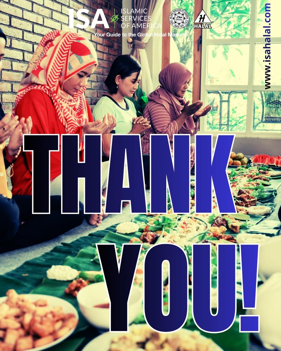 🏰 Embrace Gratitude Through Every Meal 🌙 
In Islam, showing thankfulness means appreciating blessings and sharing them responsibly. Mindful choices, like enjoying Halal food, honor this spirit of gratitude. 🍽️ISA ensures your meals meet trusted Halal standards worldwide,