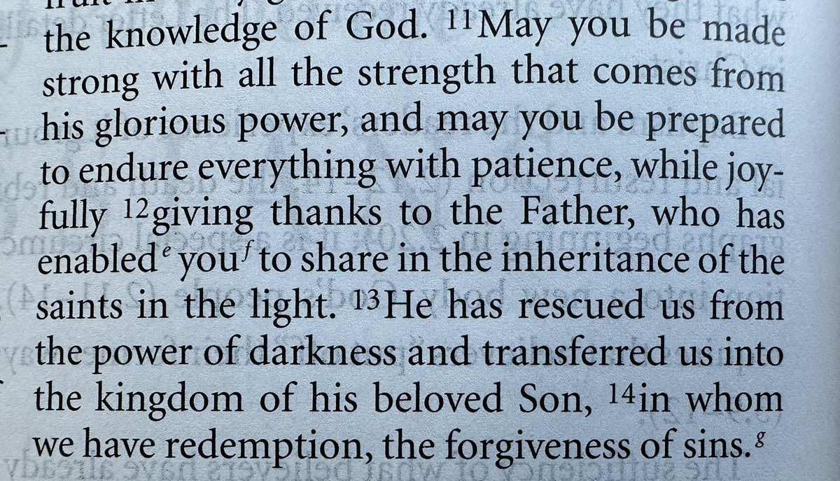 If you are in Christ, you have so much to be thankful for. 

“He has rescued us…”