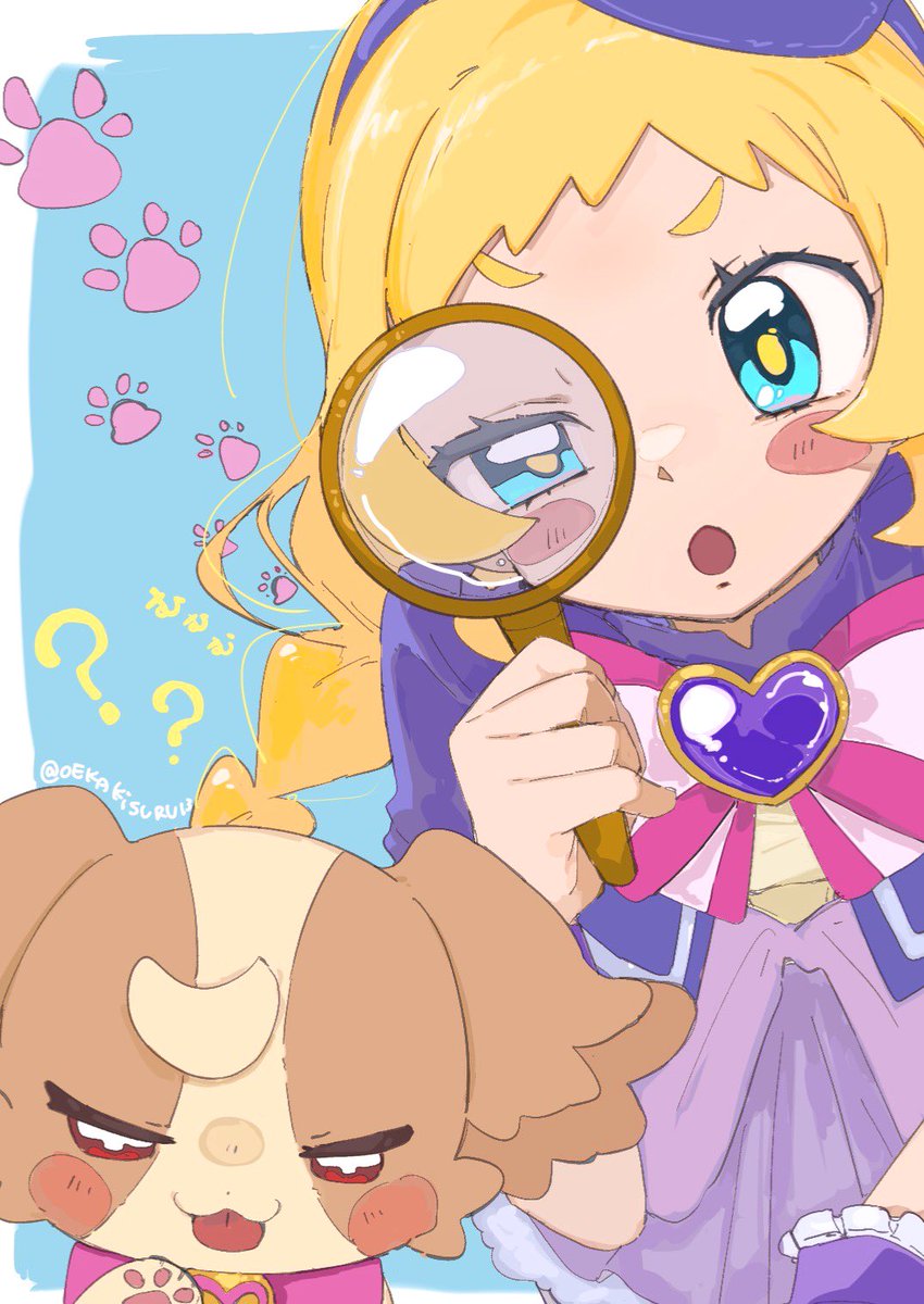 OEKAKISURU13's tweet image. めいたんていプリキュア……？