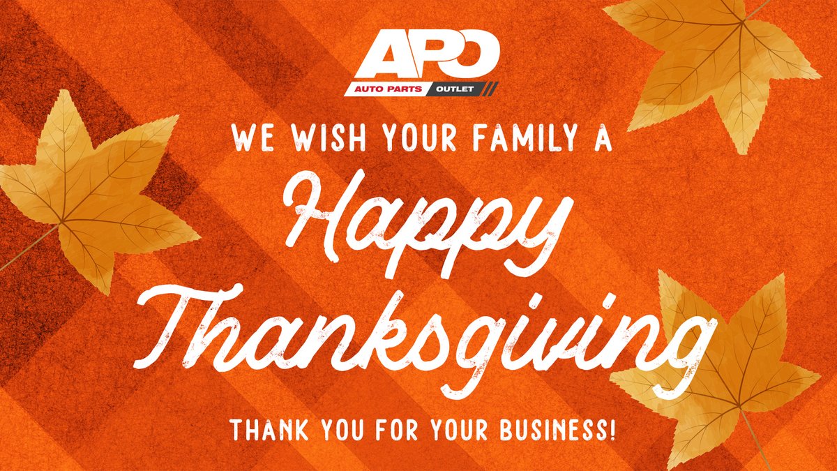YourAPO's tweet photo. Thank our customers for their business and wish them a Happy Thanksgiving https://t.co/TdlSjeKg8o