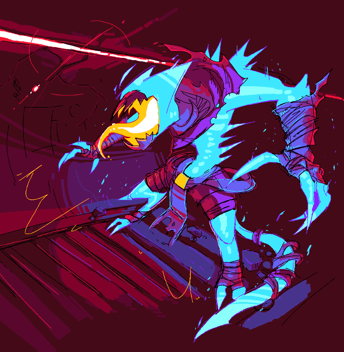 Alarms echoing through a long abandoned tunnel