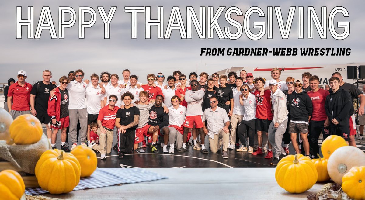 "Give thanks in all circumstances; for this is the will of God in Christ Jesus for you" ~ 1 Thessalonians 5:18

Happy Thanksgiving from the GWU Wrestling Family. We hope everyone enjoys some time with family and friends today.