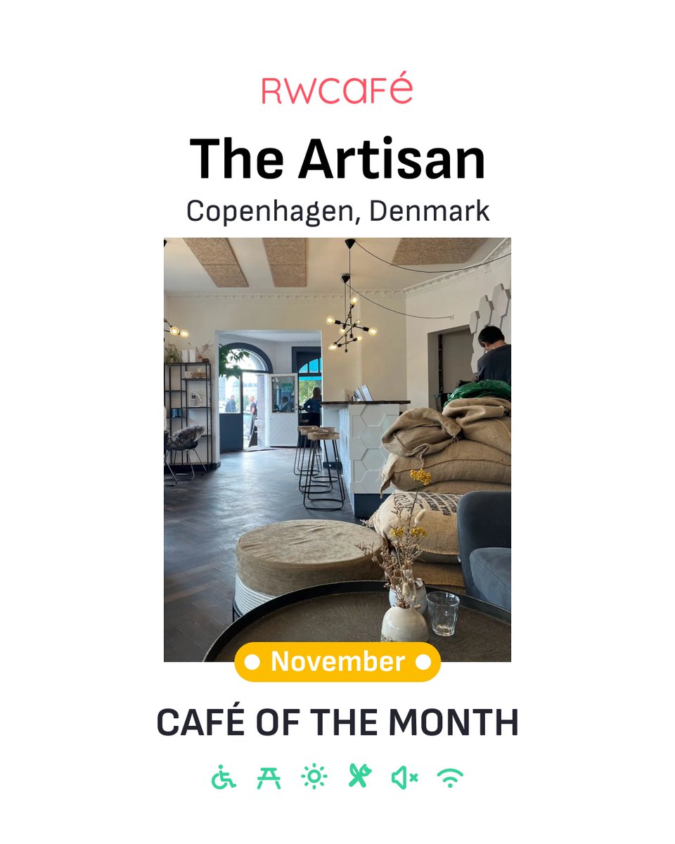 remoteworkcafe's tweet image. Meet our November Remote Work Café pick: The Artisan, Copenhagen. 🇩🇰☕️

✨ Fast WiFi, stunning canal views, incredible coffee (&amp;amp; freddo espresso) and winter light for days. A must-visit for your next deep work session.

🔗Link in the comments for the full blog post.

#remotework